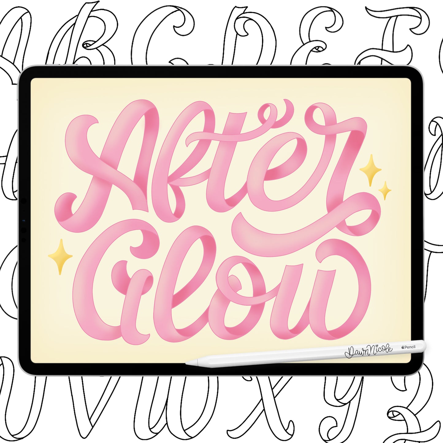 AfterGlow Lettering Style Workbook