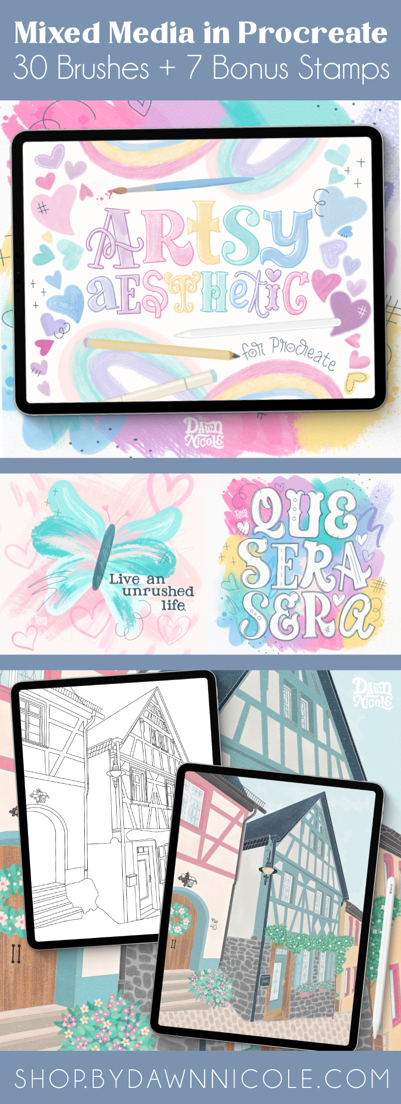 Artsy Aesthetic Brush Kit for Procreate