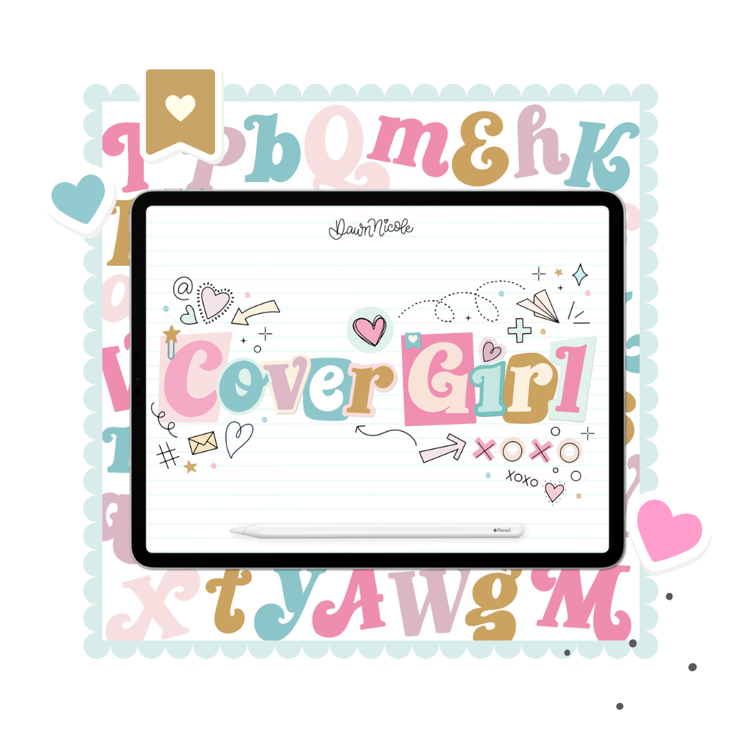 Cover Girl Lettering Style Workbook