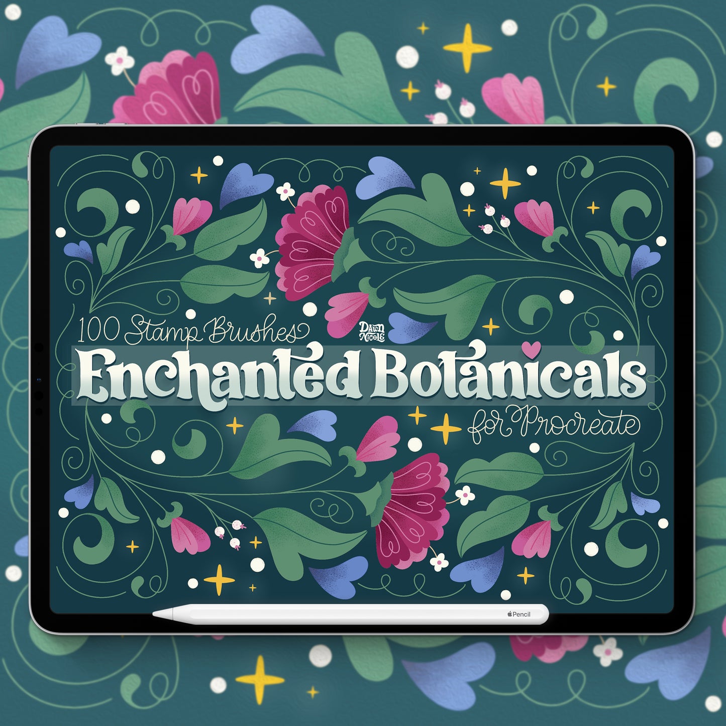 Enchanted Botanicals Stamp Kit for Procreate