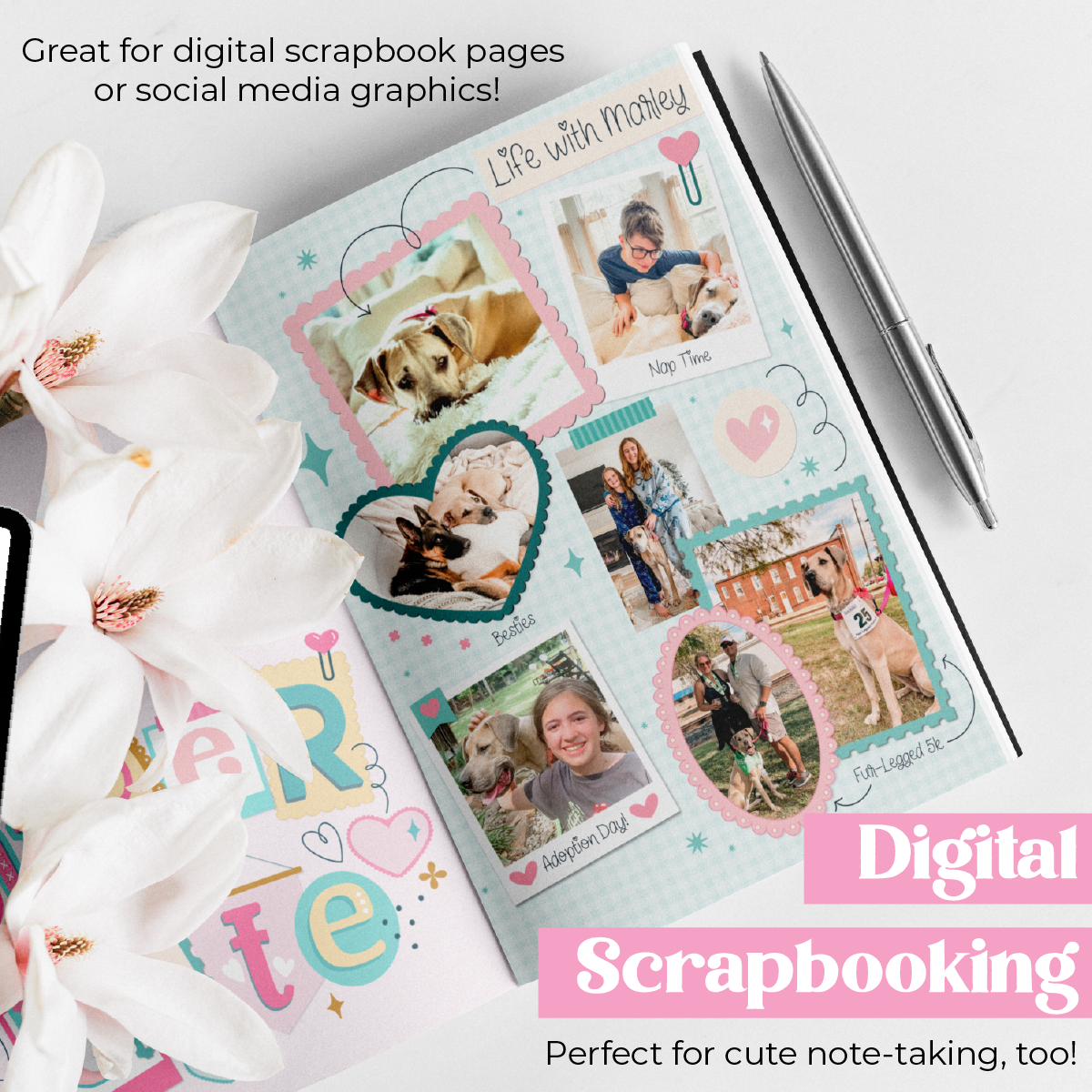 Super Cute Collage Stamp Kit for Procreate