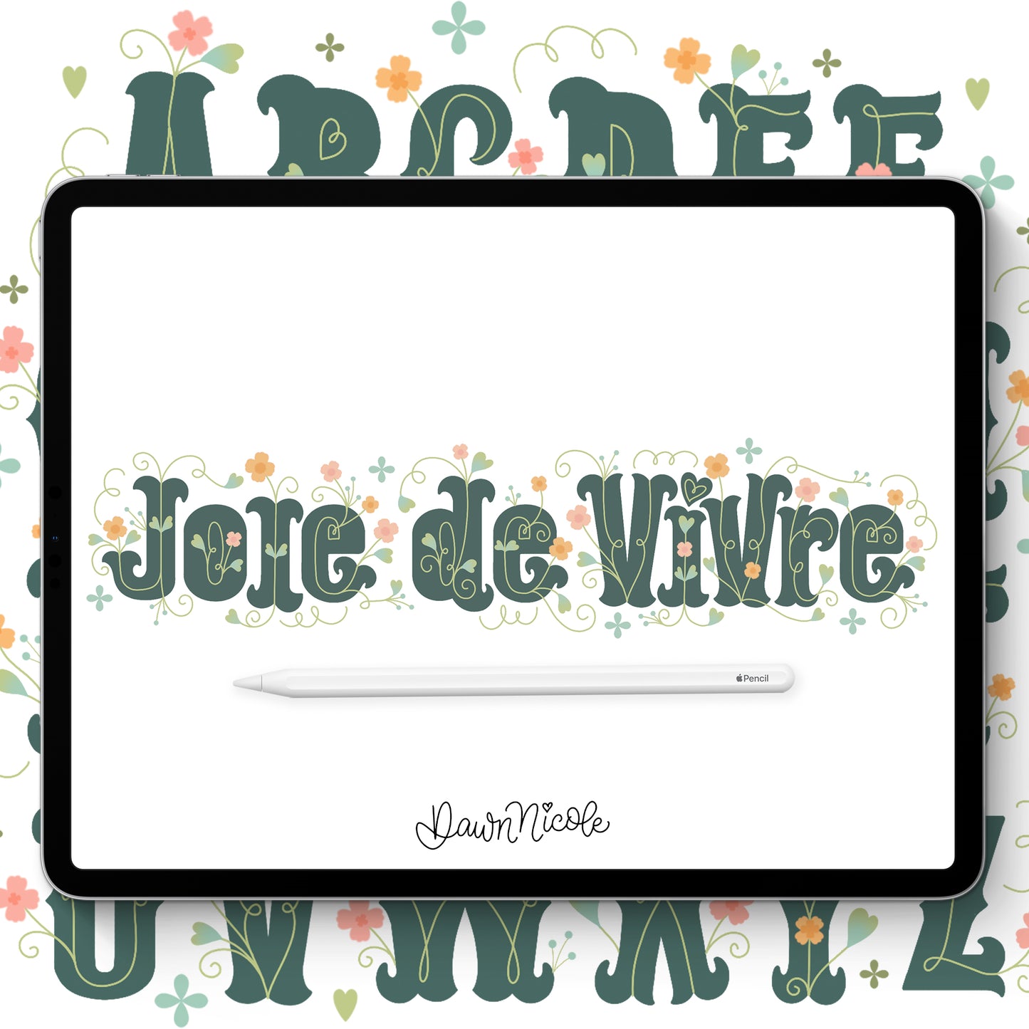 Joie de Vivre Lettering Style Workbook