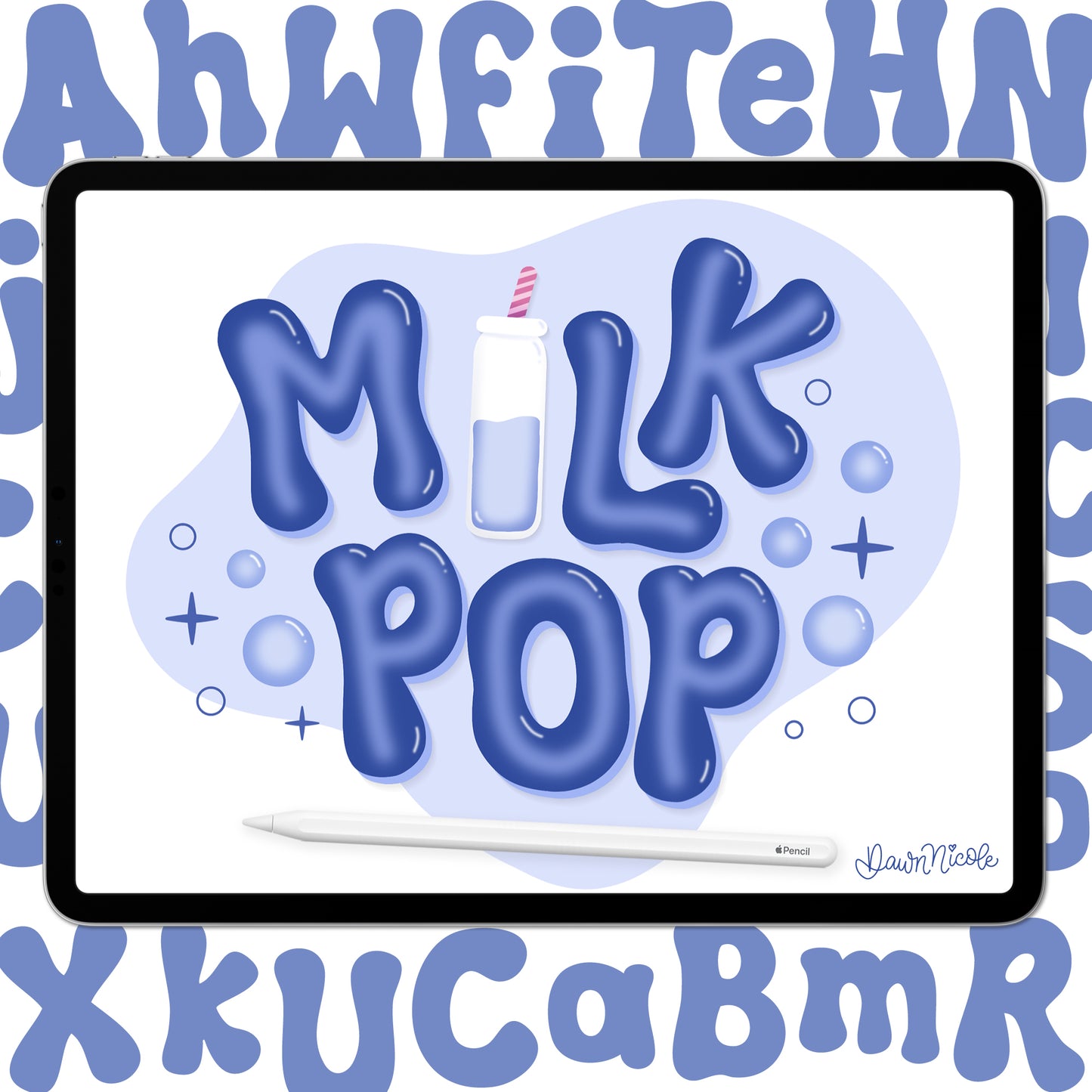 Milk Pop Lettering Style Workbook