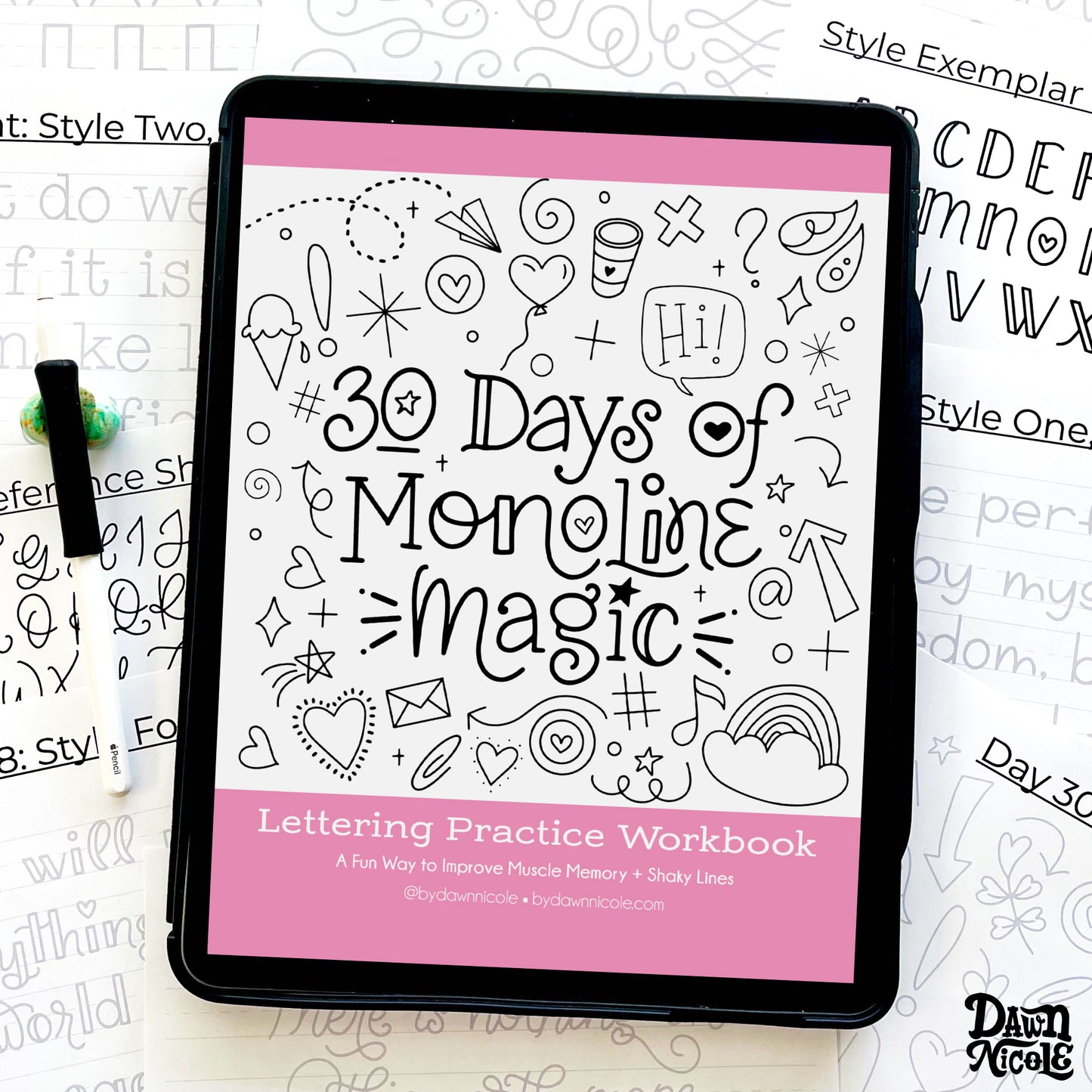 30 Days of Monoline Magic Workbook