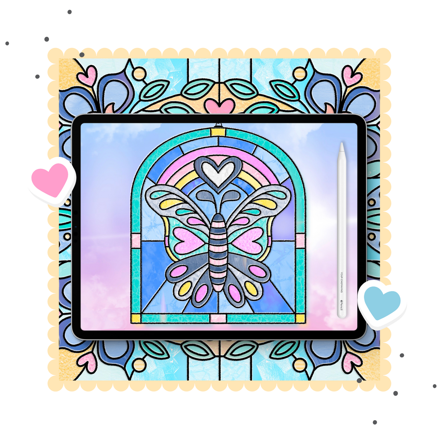NEW! Stained Glass Art in Procreate