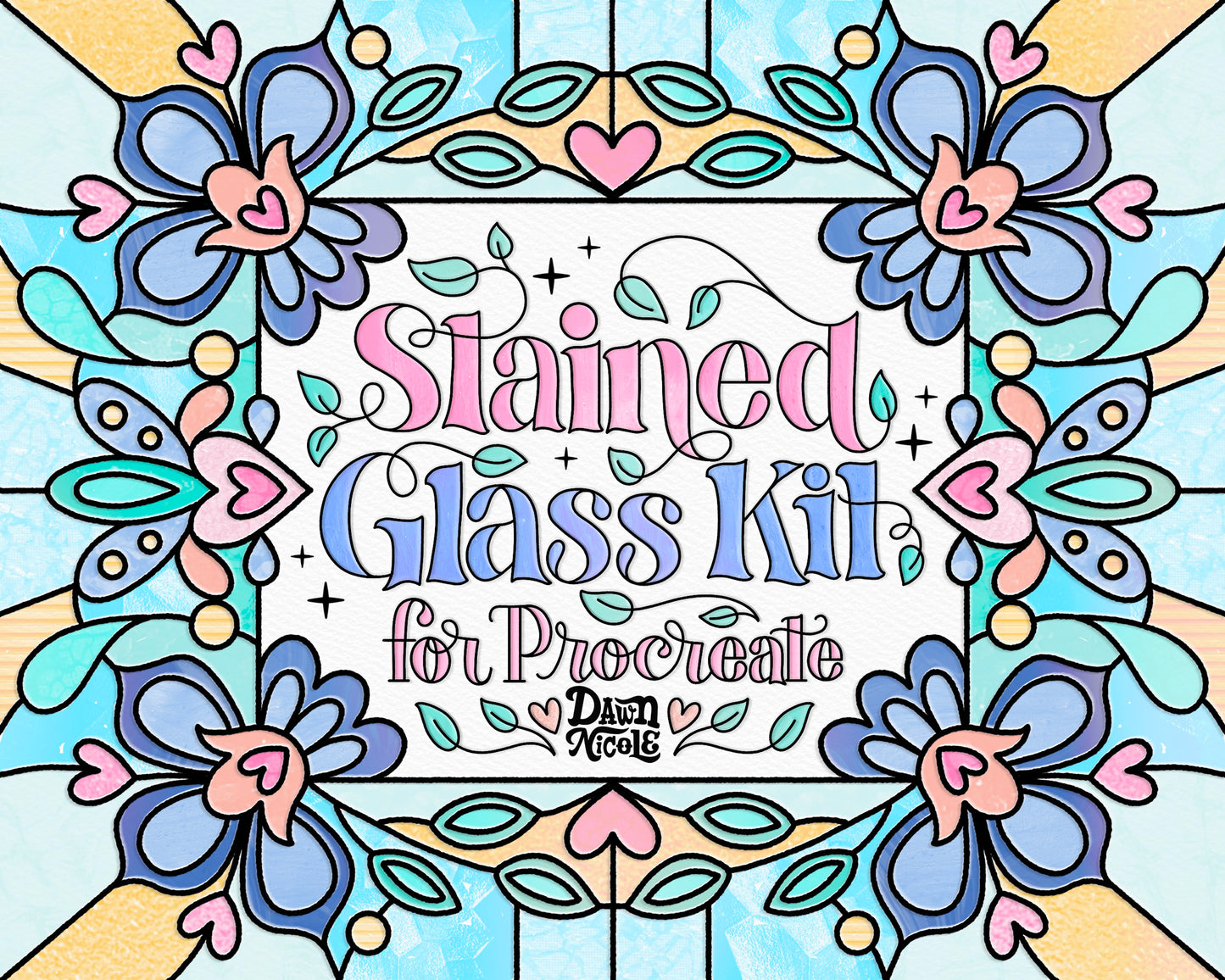 NEW! Stained Glass Brush Kit for Procreate