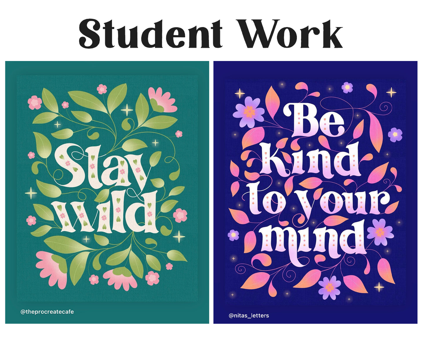 Botanical Serifs Procreate Project Kit - ON SALE!