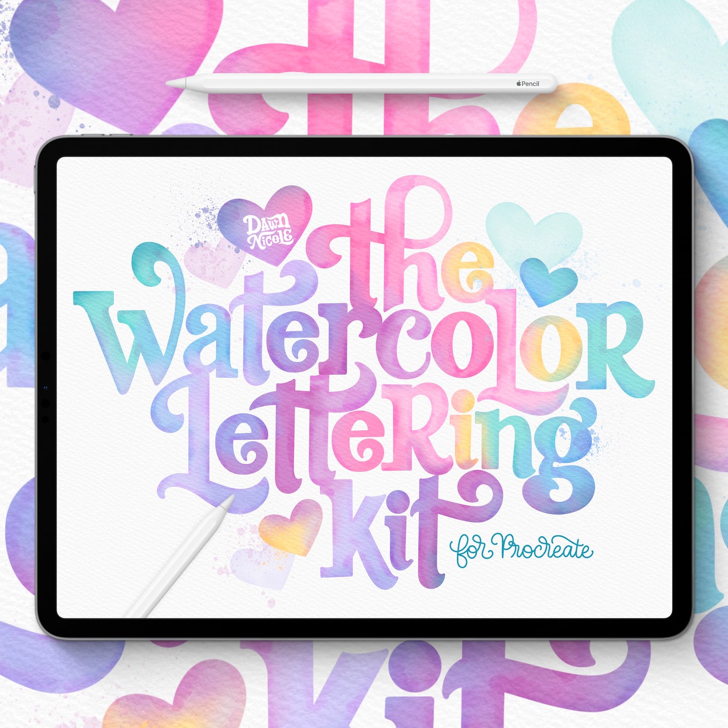The Watercolor Lettering Kit for Procreate