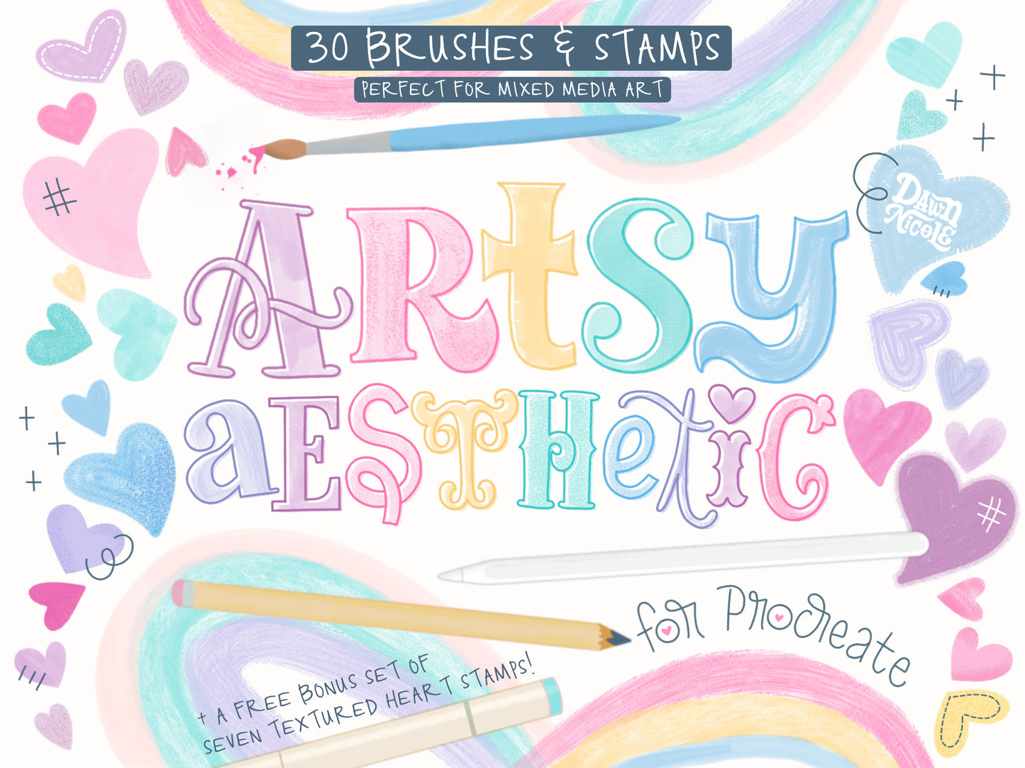 Artsy Aesthetic Brush Kit for Procreate