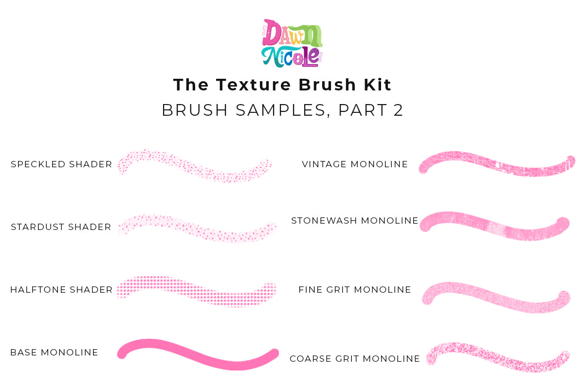 The Texture Brush Kit for Procreate