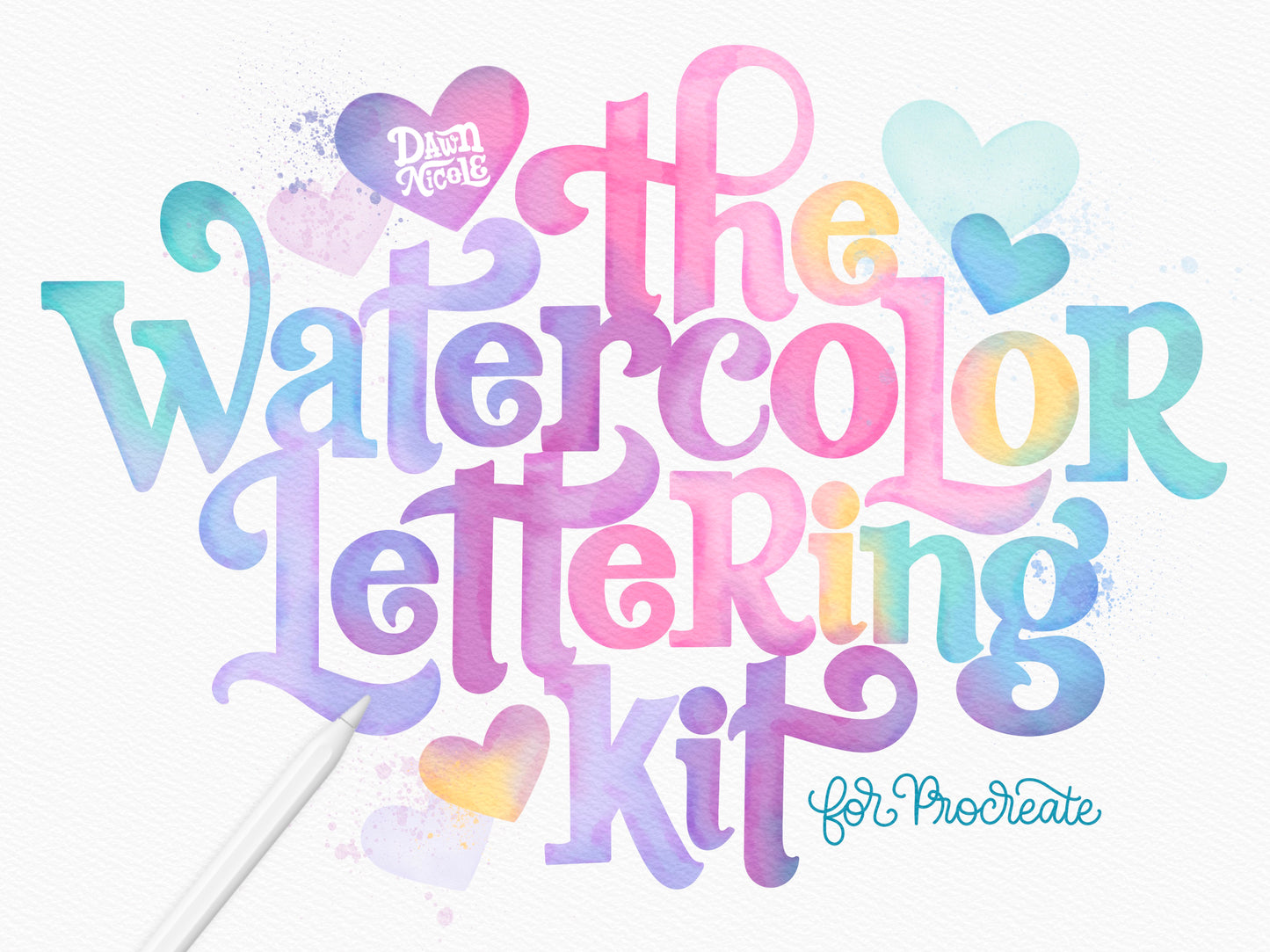 The Watercolor Lettering Kit for Procreate