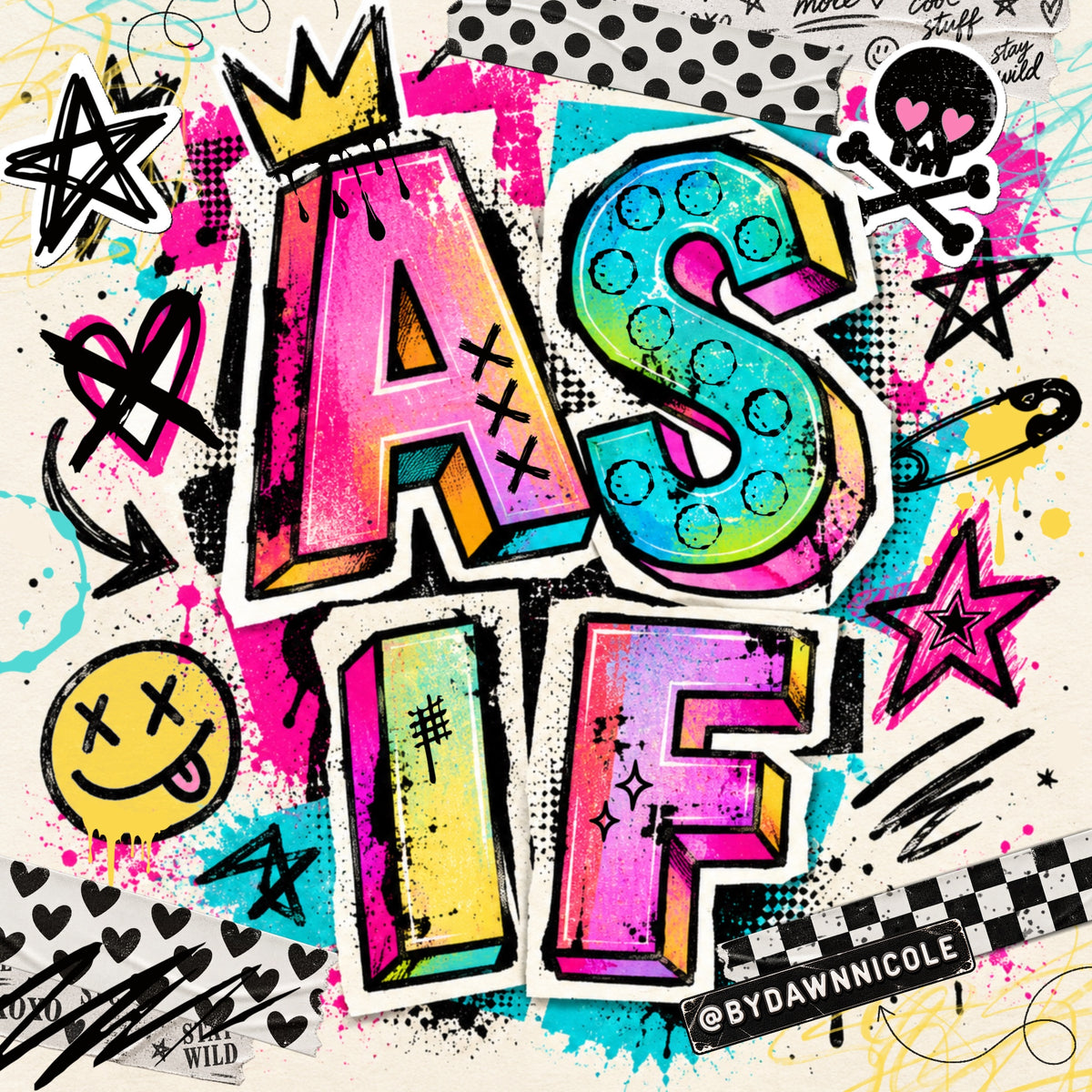 NEW! Pop Punk Digital Collage Kit for Procreate