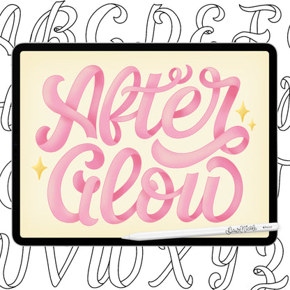 AfterGlow Lettering Style Workbook