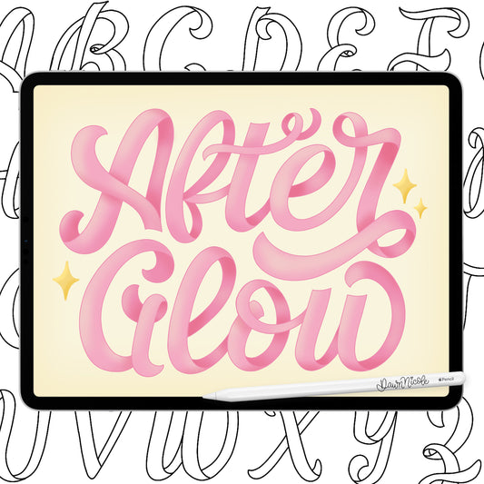 AfterGlow Lettering Style Workbook