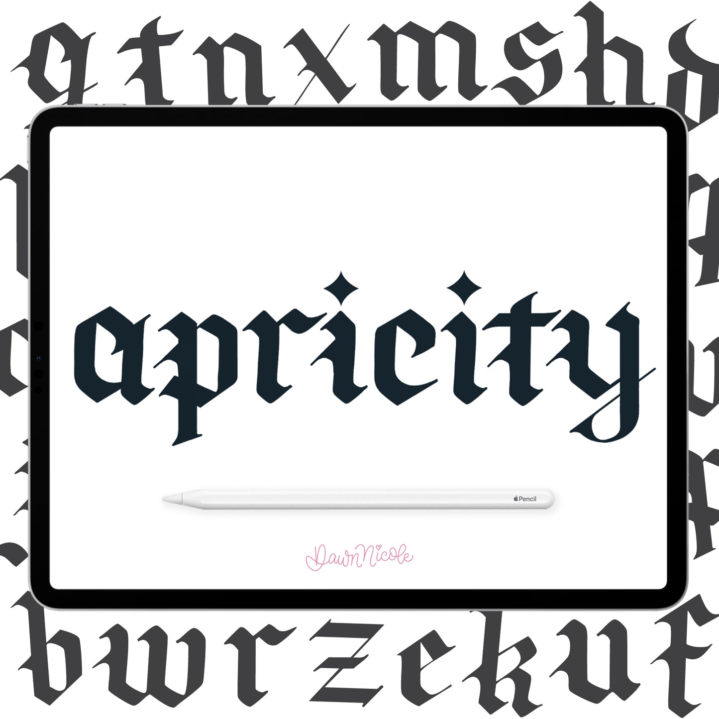 Apricity Lettering Style Workbook
