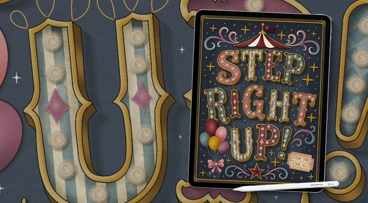 Marquee Letters in Procreate Class