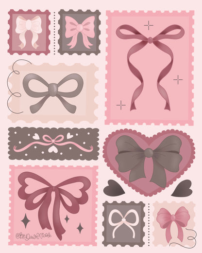 NEW! Coquette Bows Procreate Stamp Kit