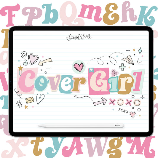 Cover Girl Lettering Style Workbook