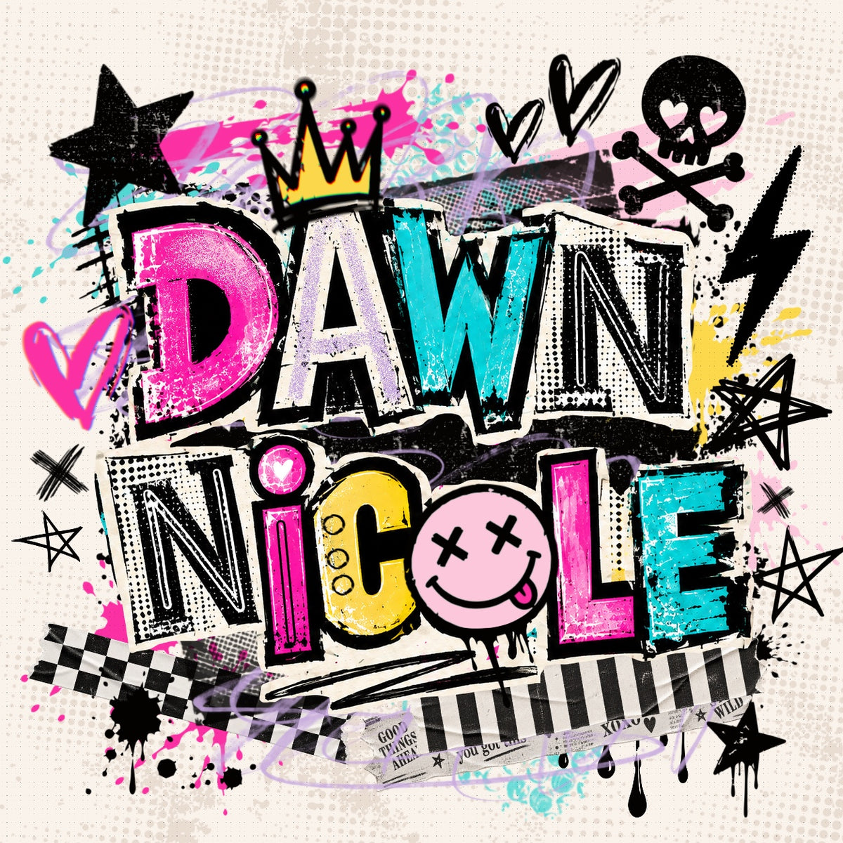 NEW! Pop Punk Digital Collage Kit for Procreate