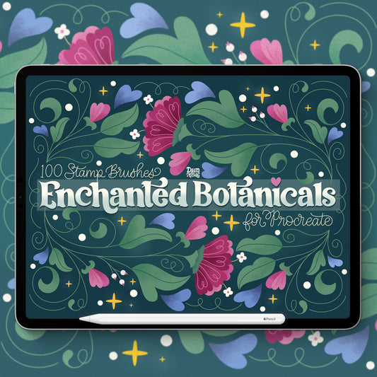 Enchanted Botanicals Stamp Kit for Procreate