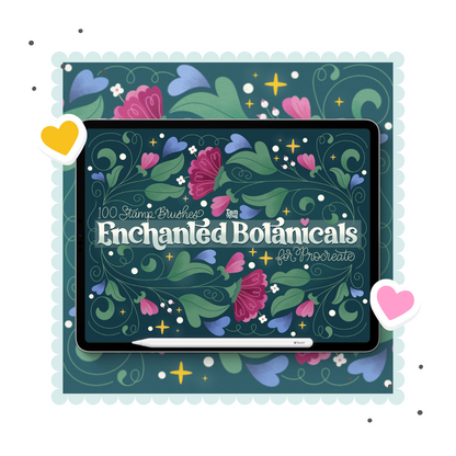 NEW! Enchanted Botanicals Stamp Kit for Procreate