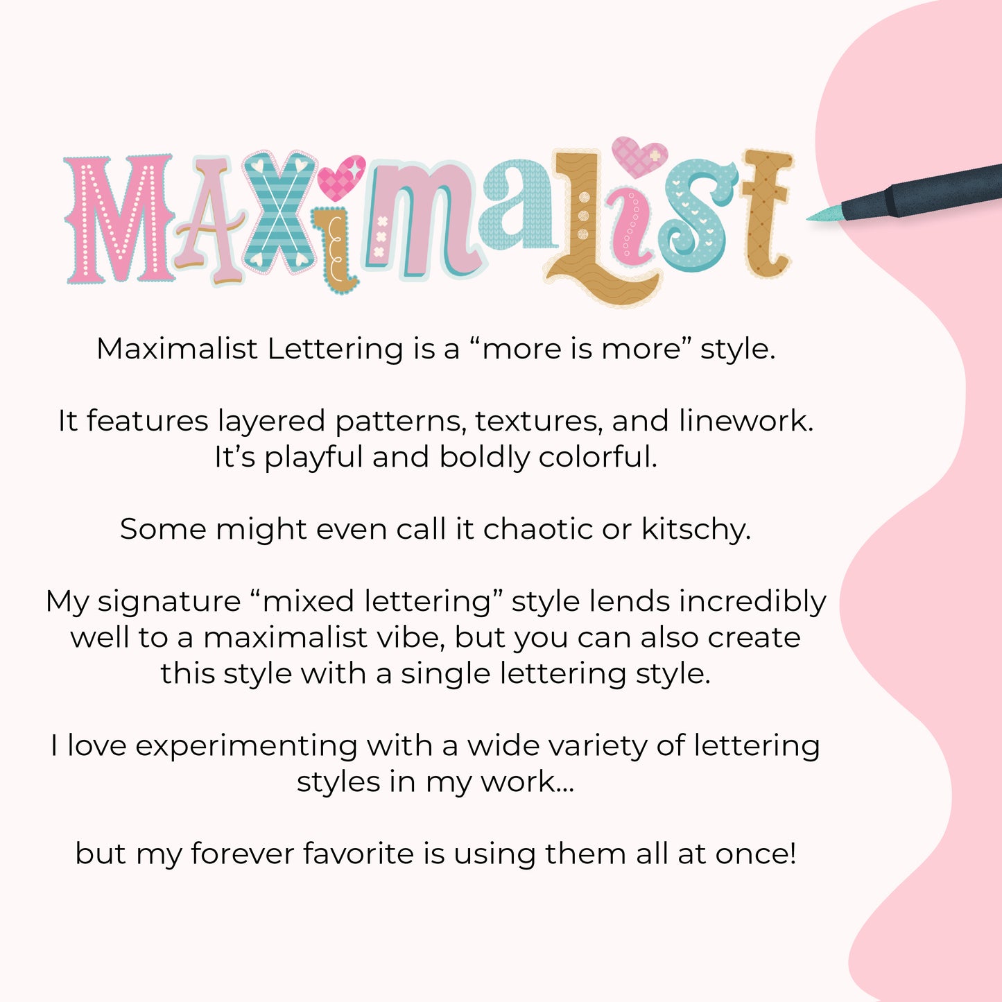 NEW! Maximalist Lettering Kit for Procreate