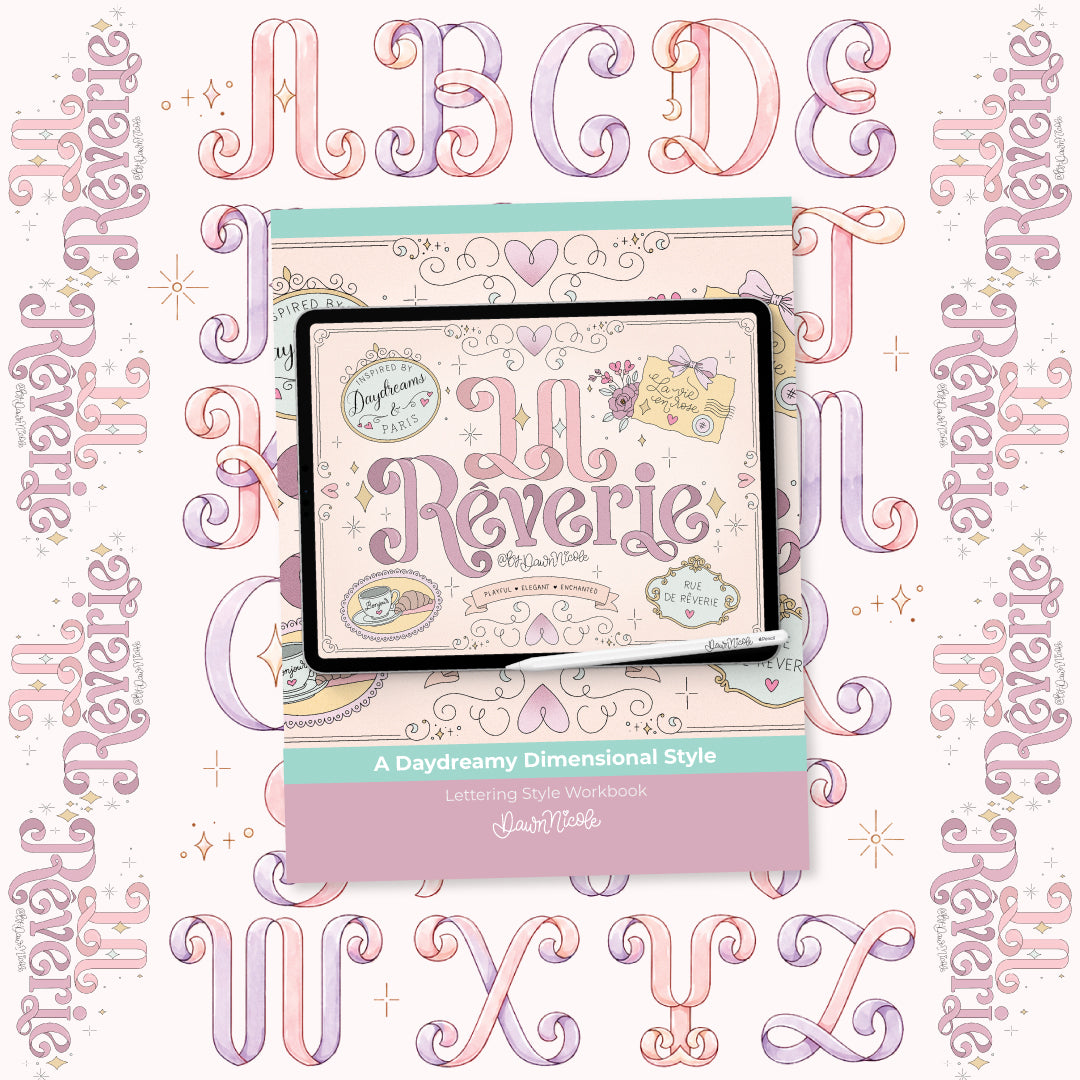 NEW! La Rêverie Lettering Style Workbook