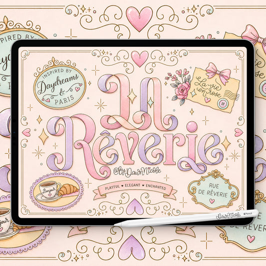 NEW! La Rêverie Lettering Style Workbook