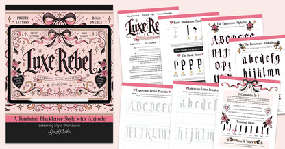 NEW! Luxe Rebel Lettering Style Workbook