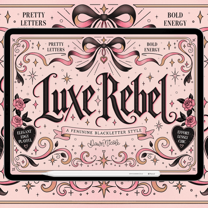 NEW! Luxe Rebel Lettering Style Workbook