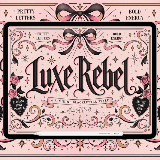 NEW! Luxe Rebel Lettering Style Workbook