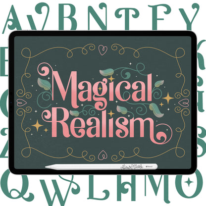 Magical Realism Lettering Style Workbook