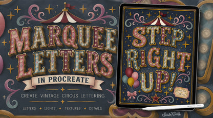Marquee Letters in Procreate Class