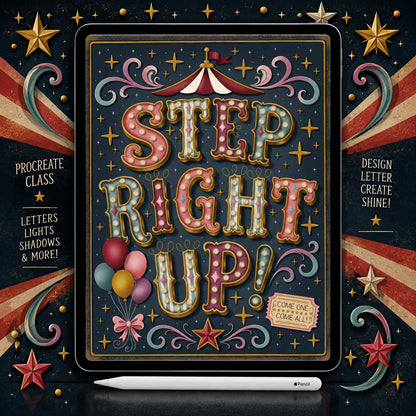 Marquee Letters in Procreate Class