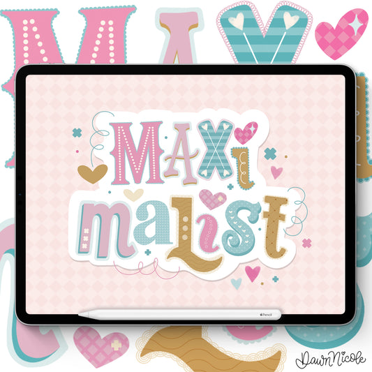 Maximalist Lettering Kit for Procreate