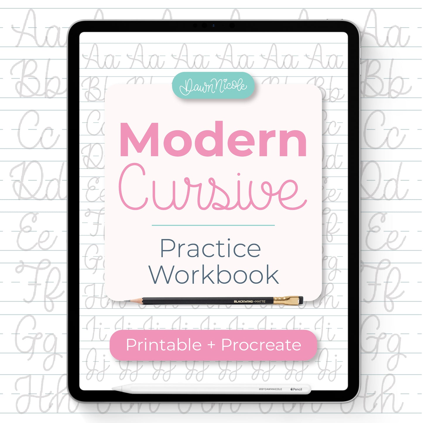 Modern Cursive Practice Workbook