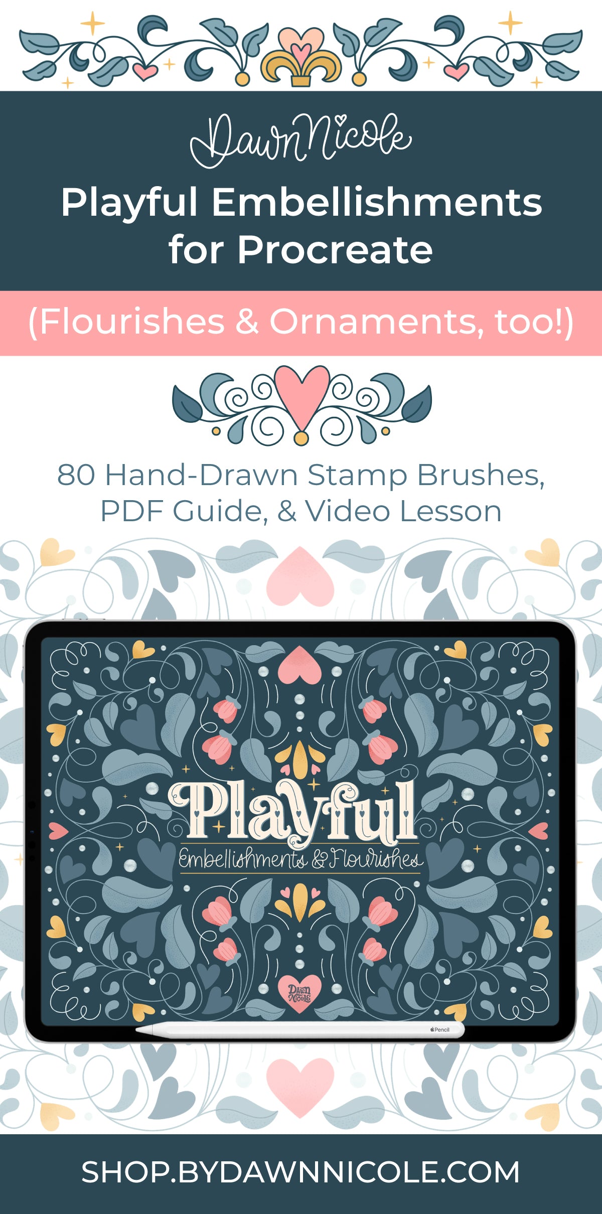 NEW! Playful Embellishments Stamp Kit for Procreate