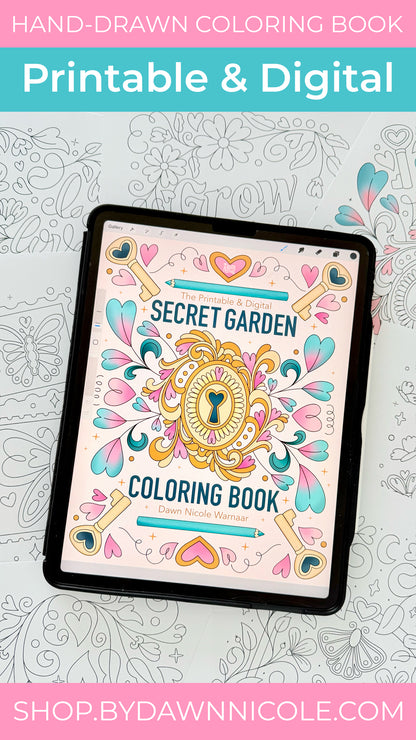 NEW! Secret Garden Coloring Book