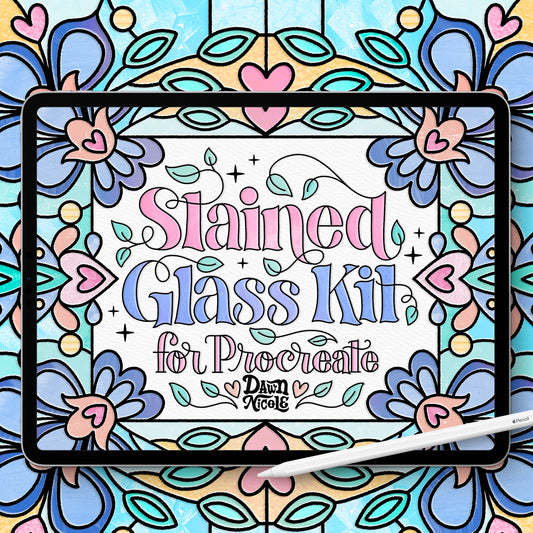 Stained Glass Brush Kit for Procreate