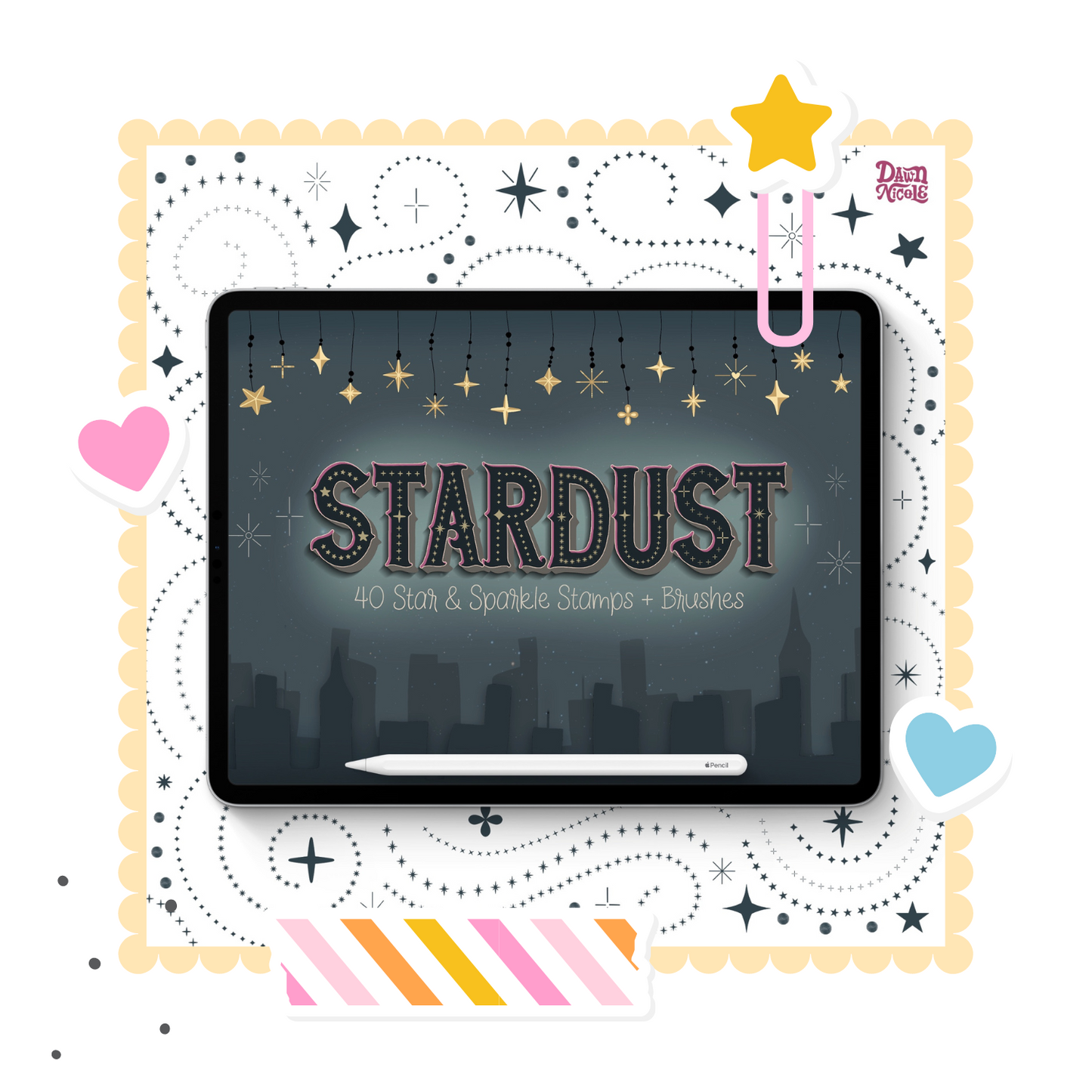 NEW! Stardust Stamp + Brush Kit for Procreate