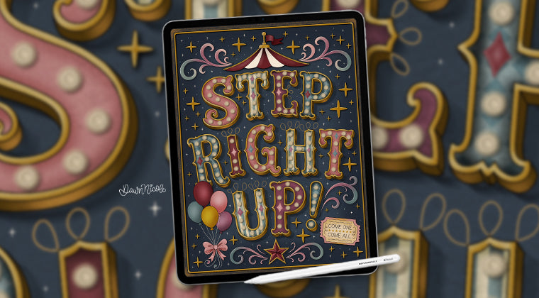 Marquee Letters in Procreate Class
