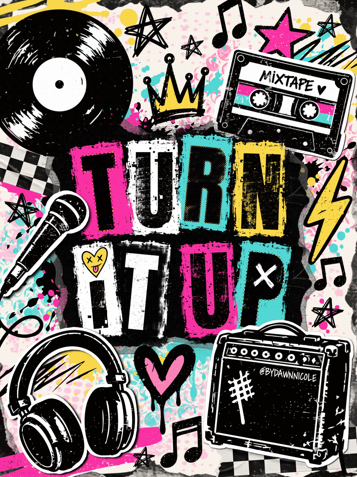 NEW! Pop Punk Digital Collage Kit for Procreate