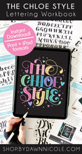 Chloe Lettering Style Workbook
