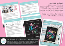 Chloe Lettering Style Workbook
