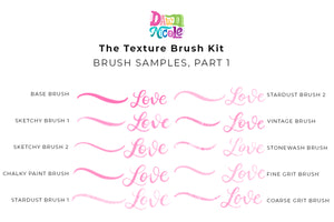 The Texture Brush Kit for Procreate